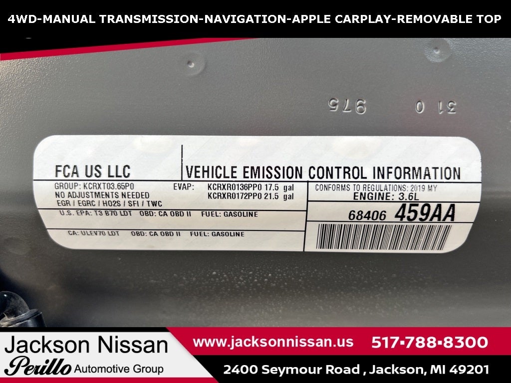 2019 Jeep Wrangler Unlimited Rubicon 4WD