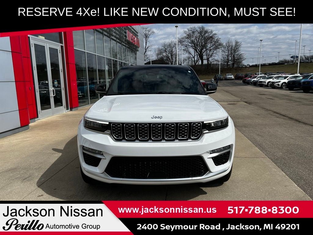 Used 2022 Jeep Grand Cherokee Summit 4xe with VIN 1C4RJYE61N8715281 for sale in Jackson, MI