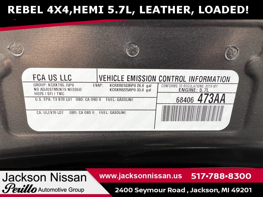 2019 RAM 1500 Rebel