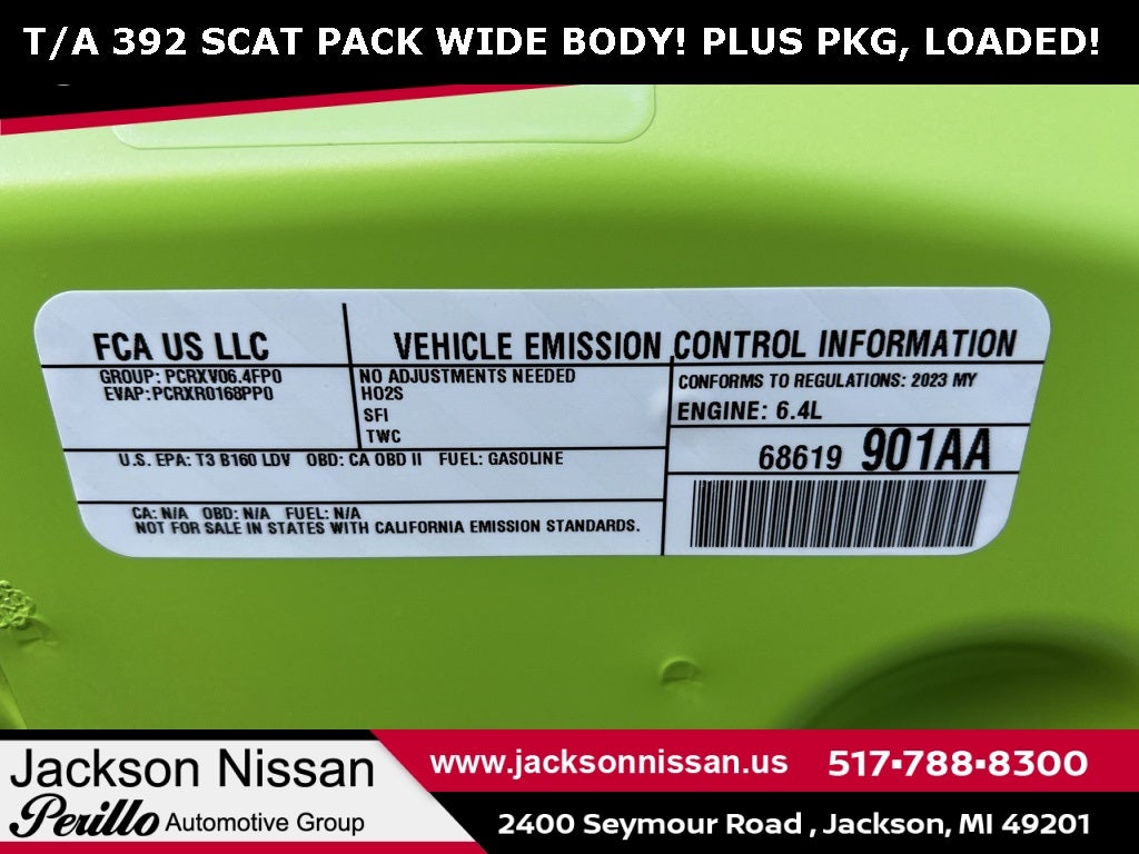 2023 Dodge Challenger R/T Scat Pack Widebody