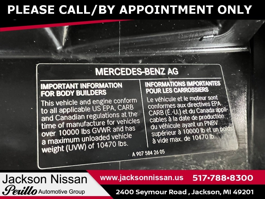 2020 Mercedes-Benz Sprinter 3500 Cargo 170 WB High Roof